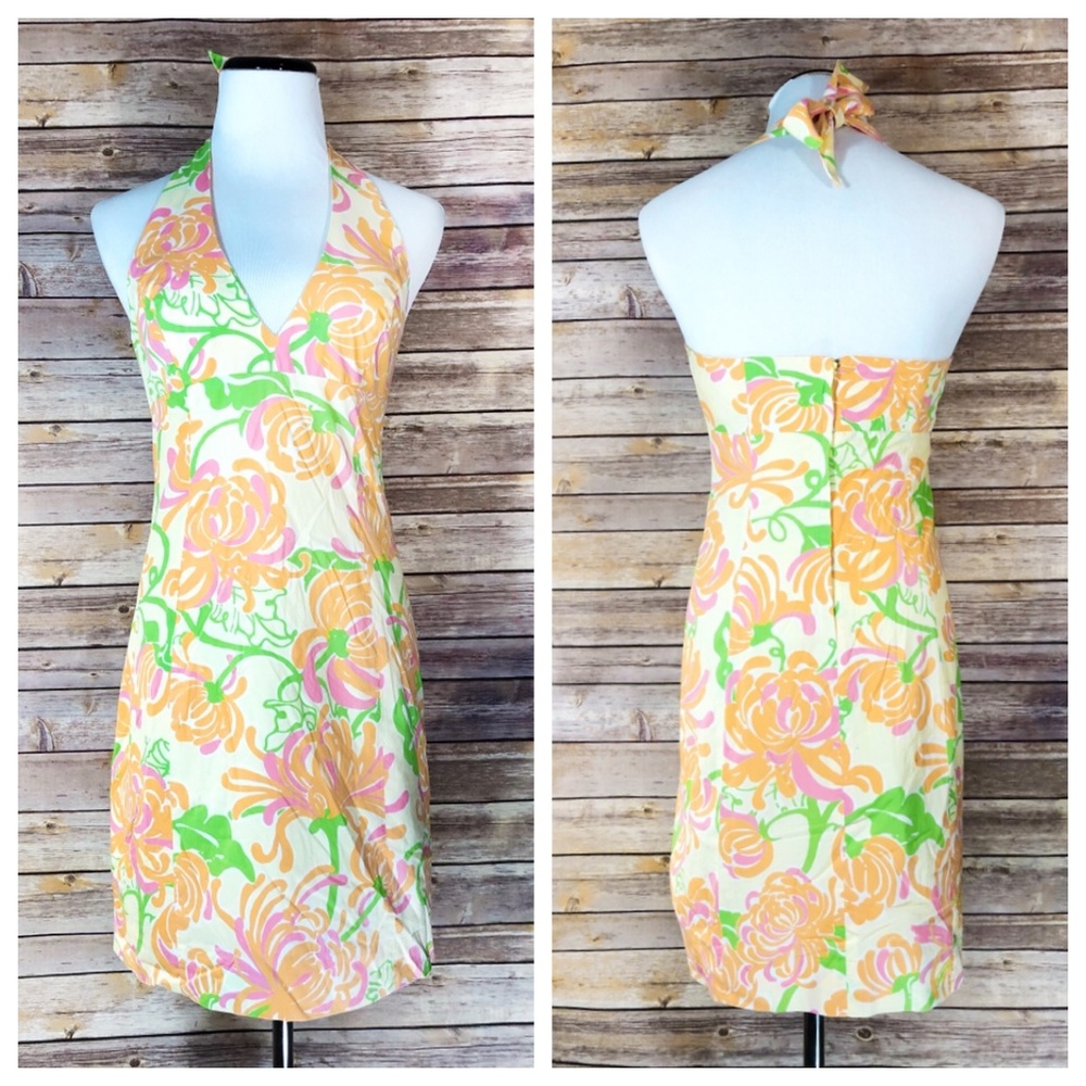 Lilly Pulitzer What A Wonderful World Halter Dress - Picture 1 of 8
